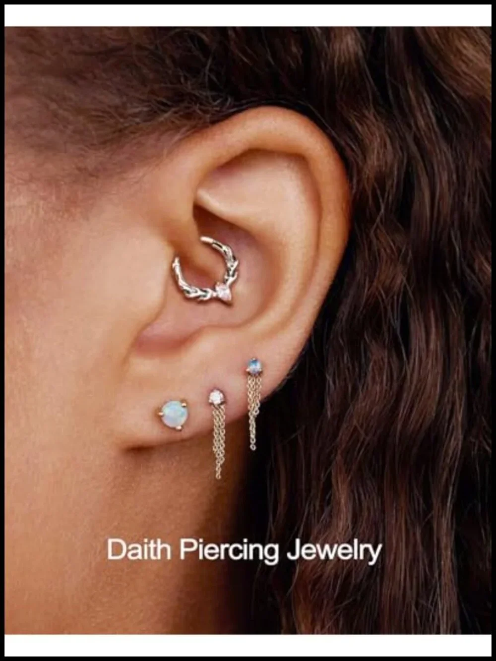 16G Surgical Steel Septum Ring Deer Antler Clicker Piercing Jewelry